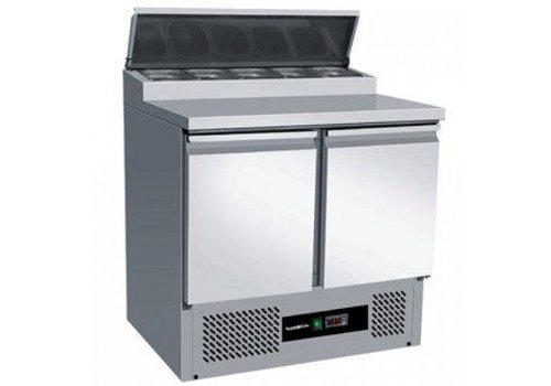  Combisteel Edelstahl-Saladette 2 Türen 100,6x90,3x70 cm (HxBxT) 