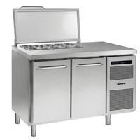 Gram Edelstahl-Salatette mit 2 Türen | 4x 1/3 GN | 345 Liter