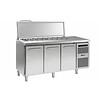 Gram Gram stainless steel saladette 3 doors | 7x 1/3 GN | 506 liters