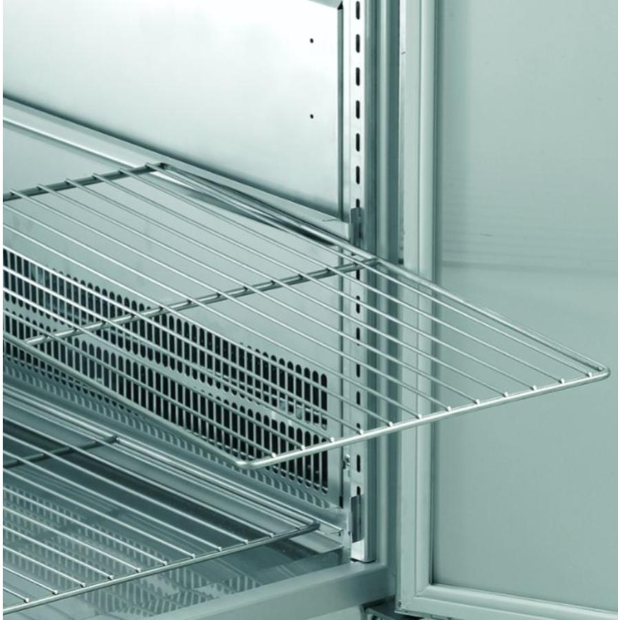Saladette Gram en acier inoxydable 2 portes | 2x GN 1/1 | 586 litres