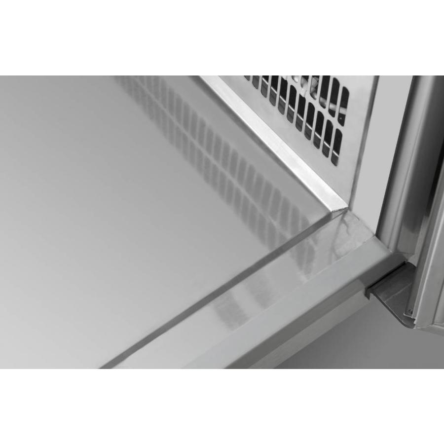 Saladette inox 4 portes | 9x 1/3 GN | 668 litres