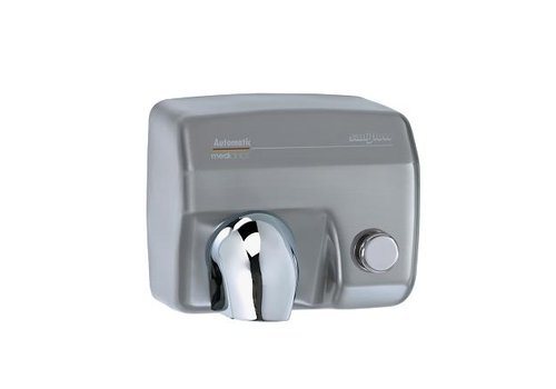  Mediclinics Sèche-mains en acier inoxydable mat avec bouton Saniflow E05CS -2250W 