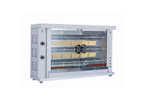  Combisteel Grillades de poulet | Gaz | 3 broches 