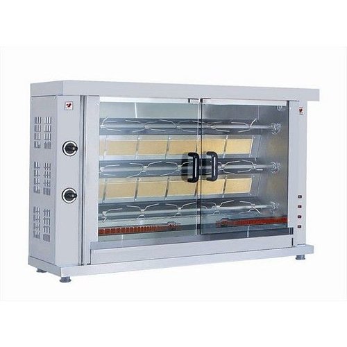  Combisteel Grillades de poulet | Gaz | 3 broches 
