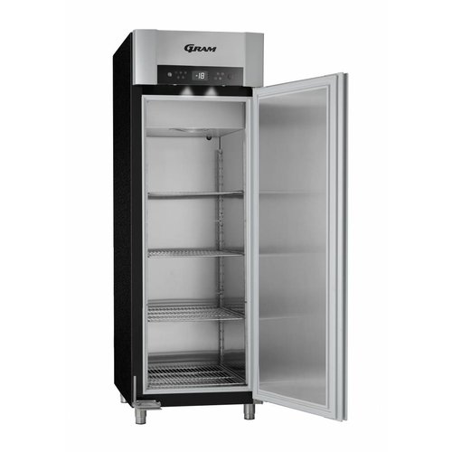  Gram SUPERIOR Freezer - 2/1 GN - Single door - Black 