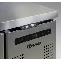 Gram Edelstahl-Salatette mit 3 Türen | 3x 1/1 GN | 865 Liter