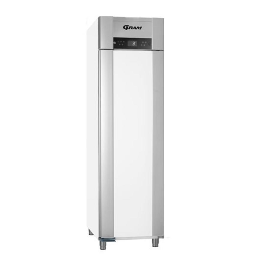 Réfrigérateur réfrigéré en acier inoxydable à une porte, blanc | 465 litres