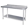 Vogue Werktafel met Spatrand RVS | 5 Formaten