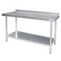 Werktafel met Spatrand RVS | 5 Formaten