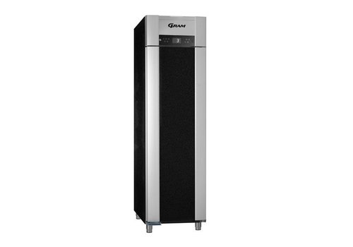  Gram Réfrigérateur à porte simple en acier inoxydable noir | 465 litres 