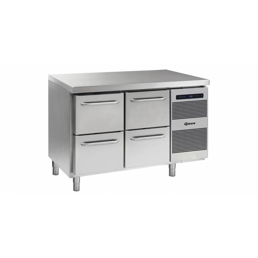 Banc de travail réfrigéré Gram Gastro | 2 x 2 tiroirs | 345 litres