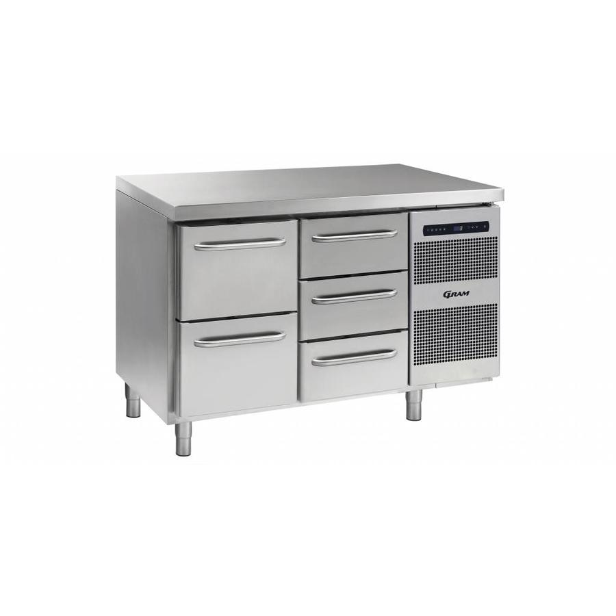 Gram Gastro refrigerated workbench | 1 x 2 drawers | 1 x 3 drawers