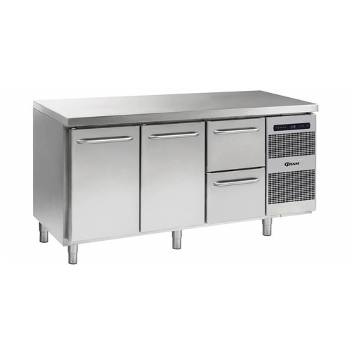  Gram Gram Gastro refrigerated workbench | 2 doors | 2 drawers | 506 litres 
