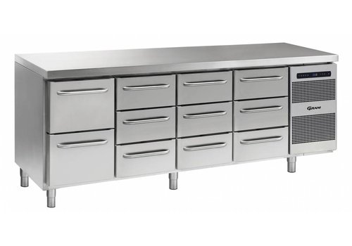  Gram Gram Gastro refrigerated workbench | 1x2 drawers | 3x3 countries 
