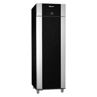 RVS koelkast enkeldeurs zwart | 2/1 GN | 610liter