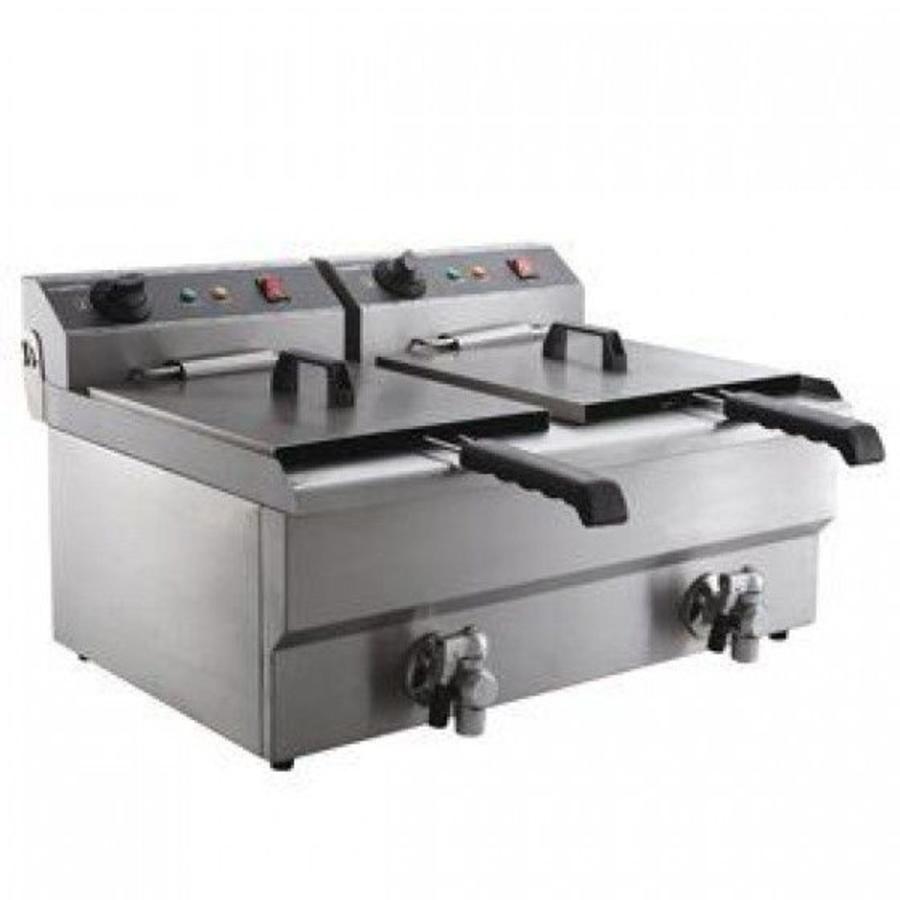 Friteuse électrique professionnelle - 2 x 10 litres