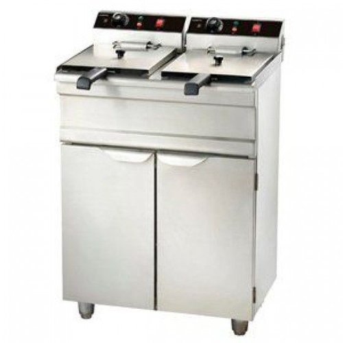  Combisteel Friteuse professionnelle | Modèle debout | 2 x 9 litres 