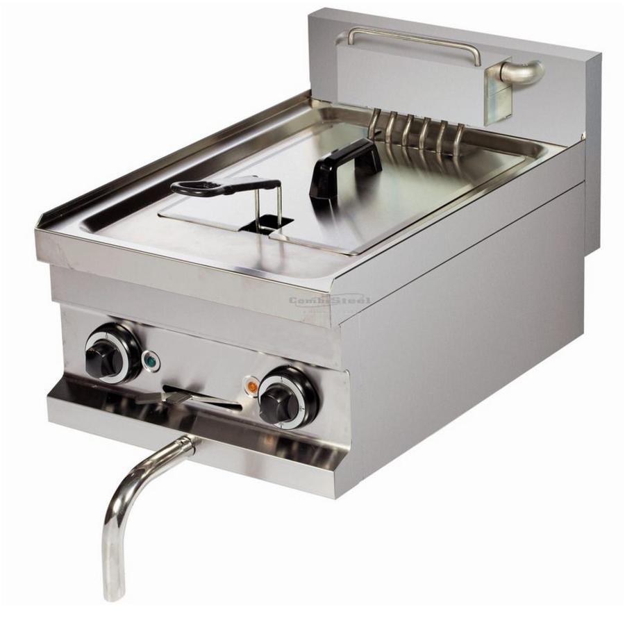 Electric fryer with drain pipe - 1 x 8 Liter