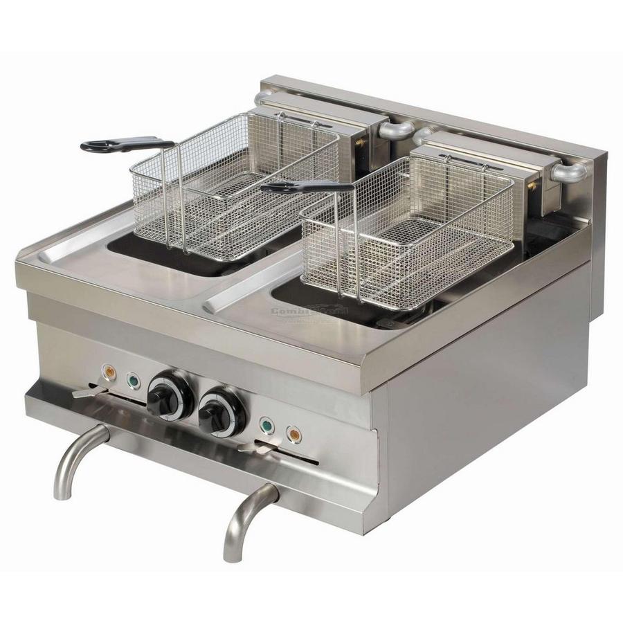 Professionelle elektrische Fritteuse - 2 x 8 Liter