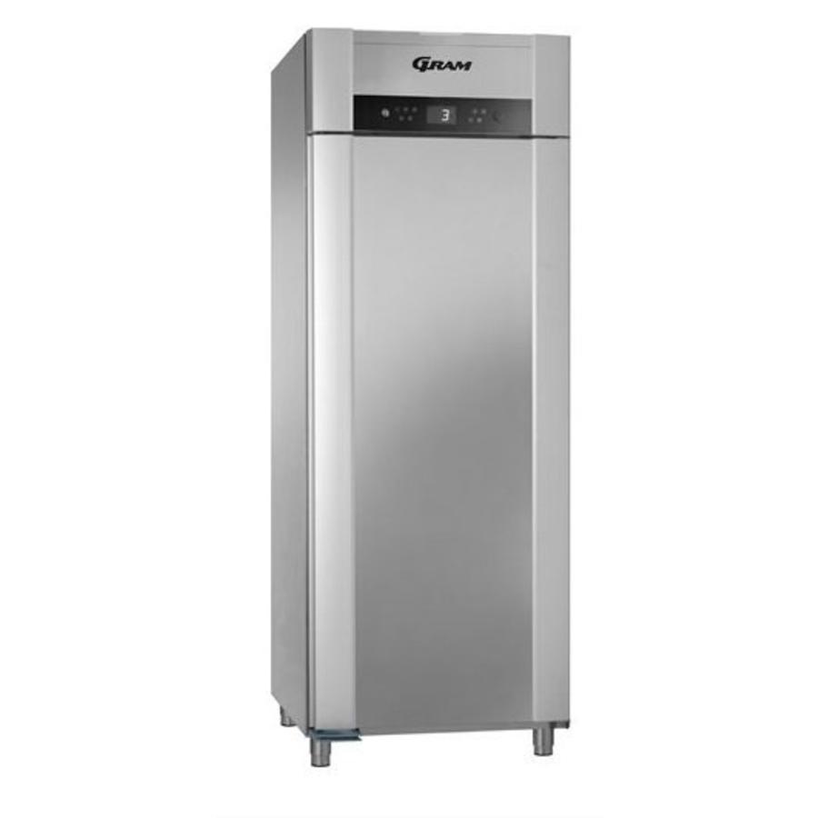 Gram RVS koelkast enkeldeurs | 2/1 GN | 614liter