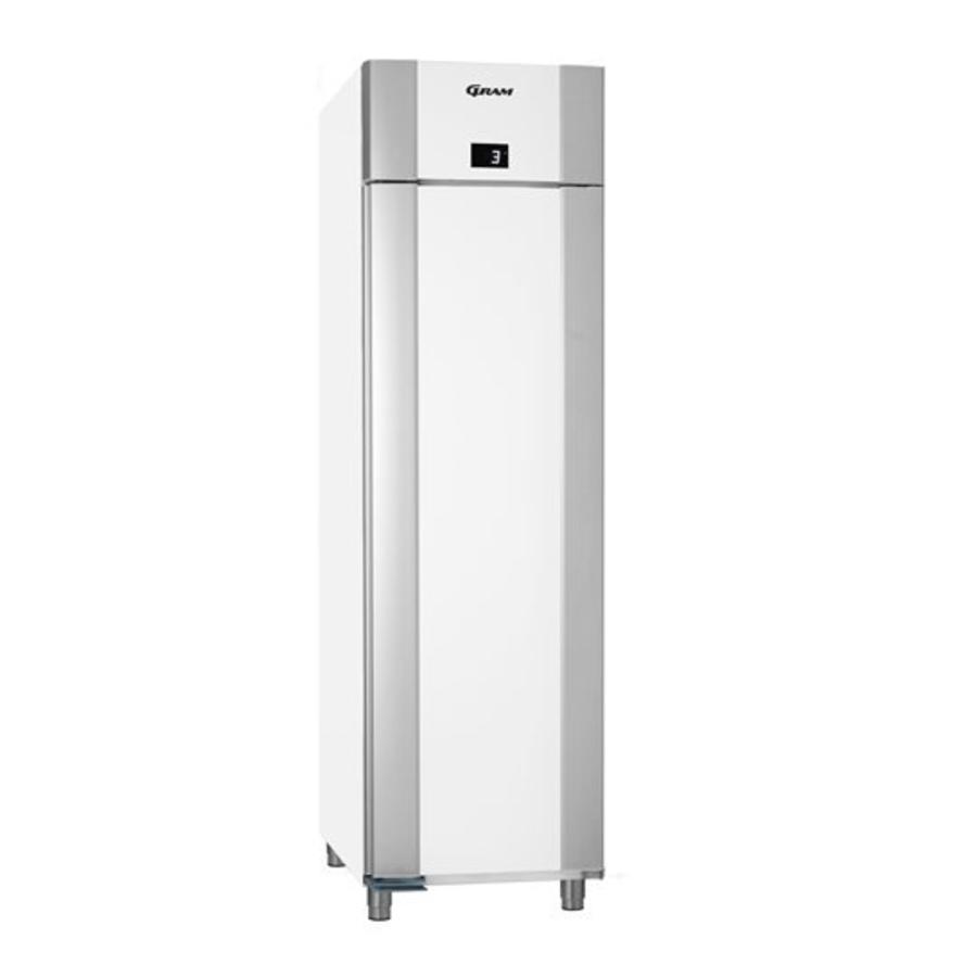 Réfrigérateur blanc/acier inoxydable | 465 L