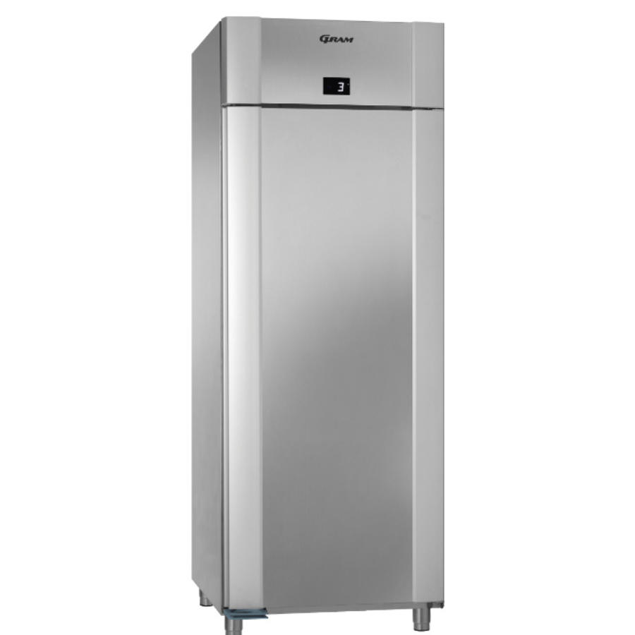 Réfrigérateur en acier inoxydable à porte unique | 2/1 GN | 614 litres