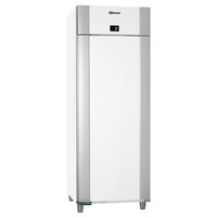 Stainless steel refrigerator single door white | 2/1 GN | 614 liters