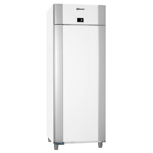  Gram RVS koelkast enkeldeurs wit | 2/1 GN | 614liter 