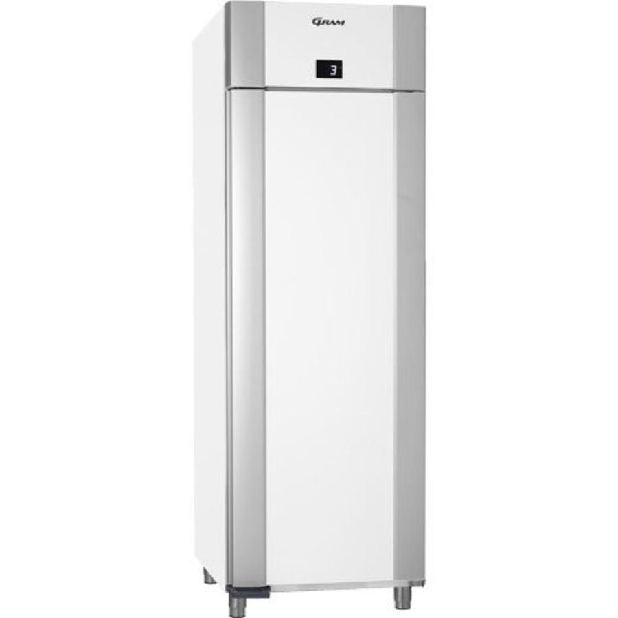 Porte simple standard européenne en acier inoxydable blanc | 465 litres