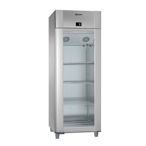  Gram Fridge Single Glass Door Stainless Steel | 2 / 1GN 