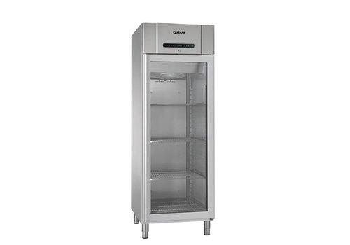  Gram Professional Refrigerator Glass Door Stainless Steel | 583 liters 