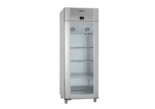  Gram Koelkast Glazen Deur RVS 230V | 614 liter 