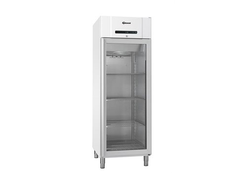  Gram Réfrigérateur d'accueil avec porte en verre blanche | 583 litres 