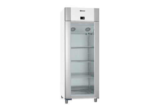  Gram Réfrigérateur économique avec porte vitrée 2/1GN | 614 litres 