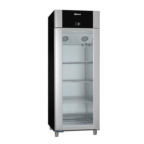  Gram Economical Eco Fridge Black 2/1GN | 614 litres 