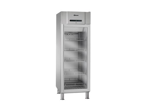  Gram Réfrigérateur en acier inoxydable avec porte en verre 230 volts | 583 litres 