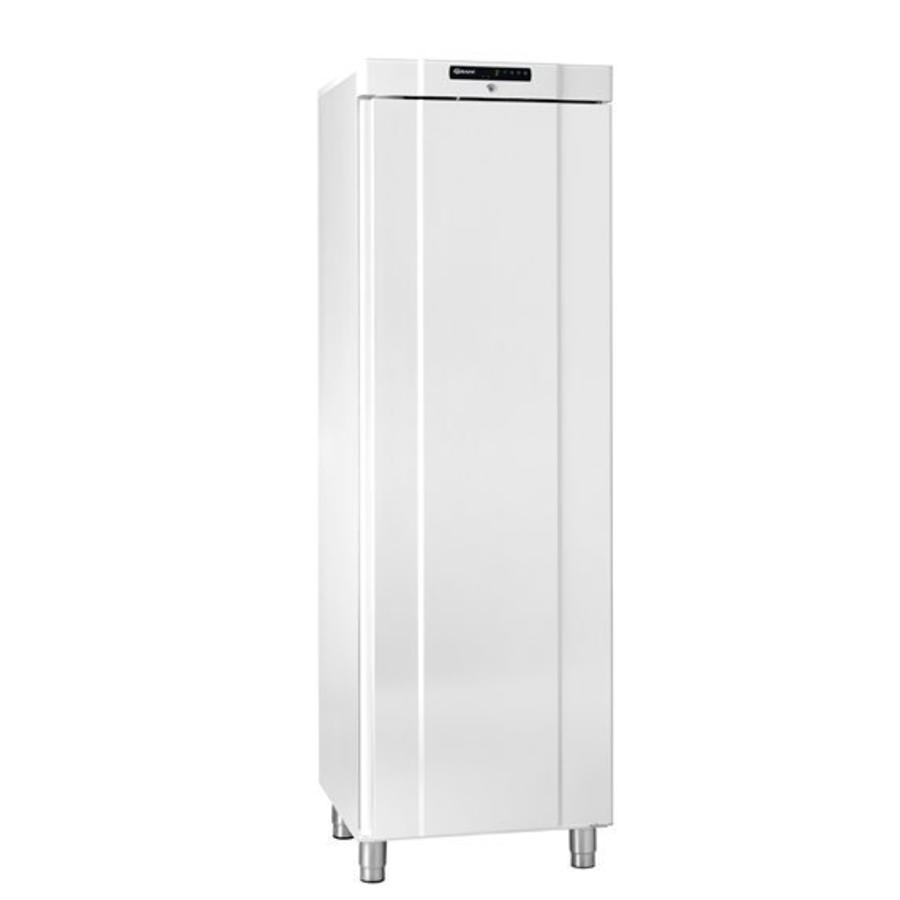Réfrigérateur en acier inoxydable blanc | 346 litres