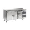 Horeca Refrigerated Workbench 1 Door and 5 Drawers | 506 litres