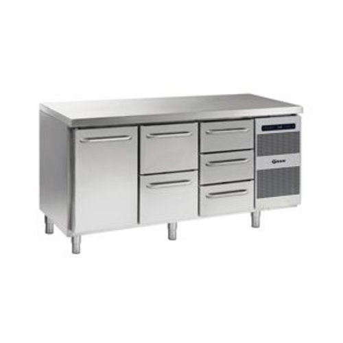  Gram Horeca Refrigerated Workbench 1 Door and 5 Drawers | 506 litres 