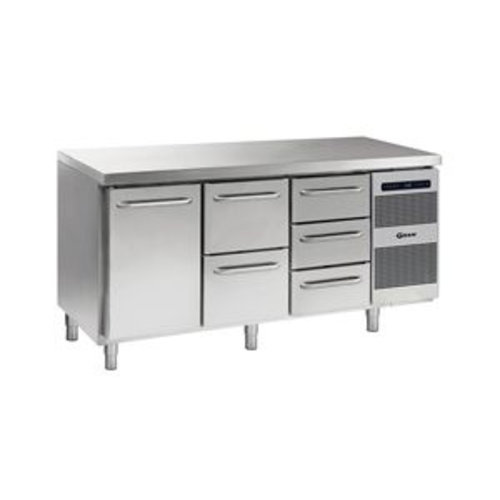  Gram Hospitality Refrigerated Workbench 1 Door and 5 Drawers | 506 liters 