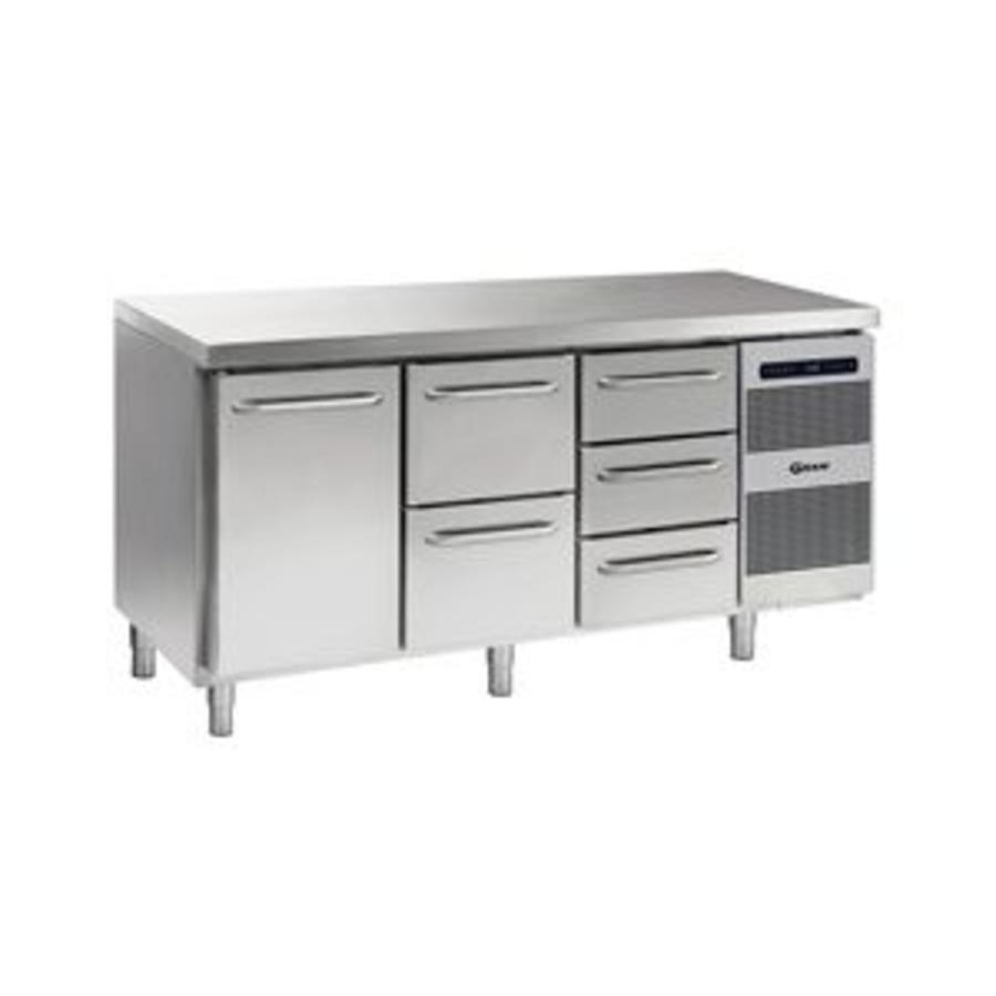 Horeca Koelwerkbank 1 Deur en 5 Laden | 506 liter