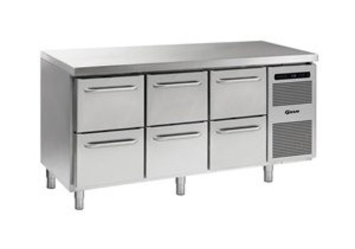  Gram Établi réfrigéré en acier inoxydable 6 tiroirs | 506 litres 