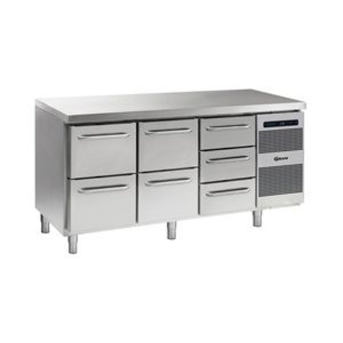  Gram Professional Refrigerated Workbench Stainless Steel 7 Drawers | 506 litres 