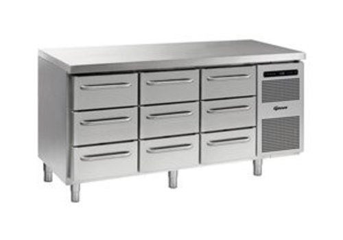  Gram Spacious Refrigerated Workbench Stainless Steel 9 Drawers | 506 litres 