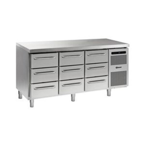  Gram Spacious Refrigerated Workbench Stainless Steel 9 Drawers | 506 litres 
