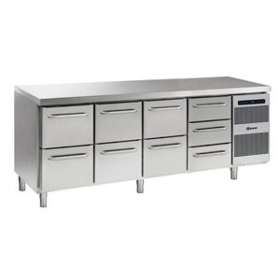 Établi réfrigéré professionnel 9 tiroirs | 668 litres