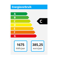 Gram RVS vrieskast zwart | 2/1 GN | 614 liter