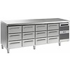 Gram Gram stainless steel refrigerated workbench | 4x3 loading | 668 liters