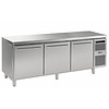 Gram Gram stainless steel refrigerated workbench - 3 doors | 865 litres