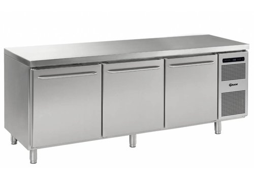  Gram Gram stainless steel refrigerated workbench - 3 doors | 865 litres 